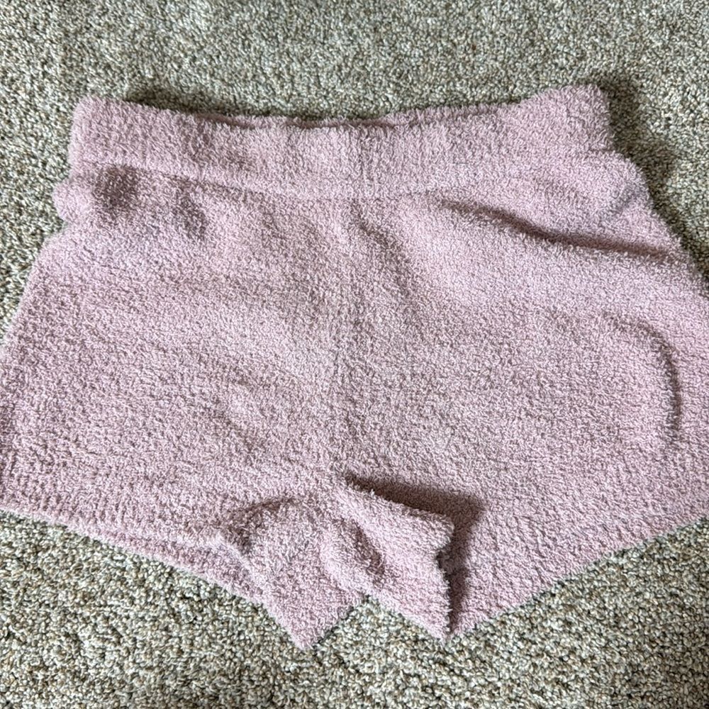 P'tula Plush Shorts pretty pink. NWT size L